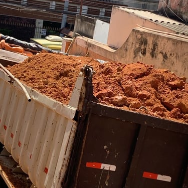 Transporte de materiais para obra